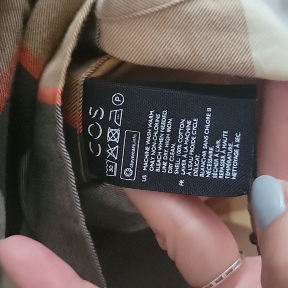 COS FLANNEL CHECKED SHIRT L - Picture 4 of 6